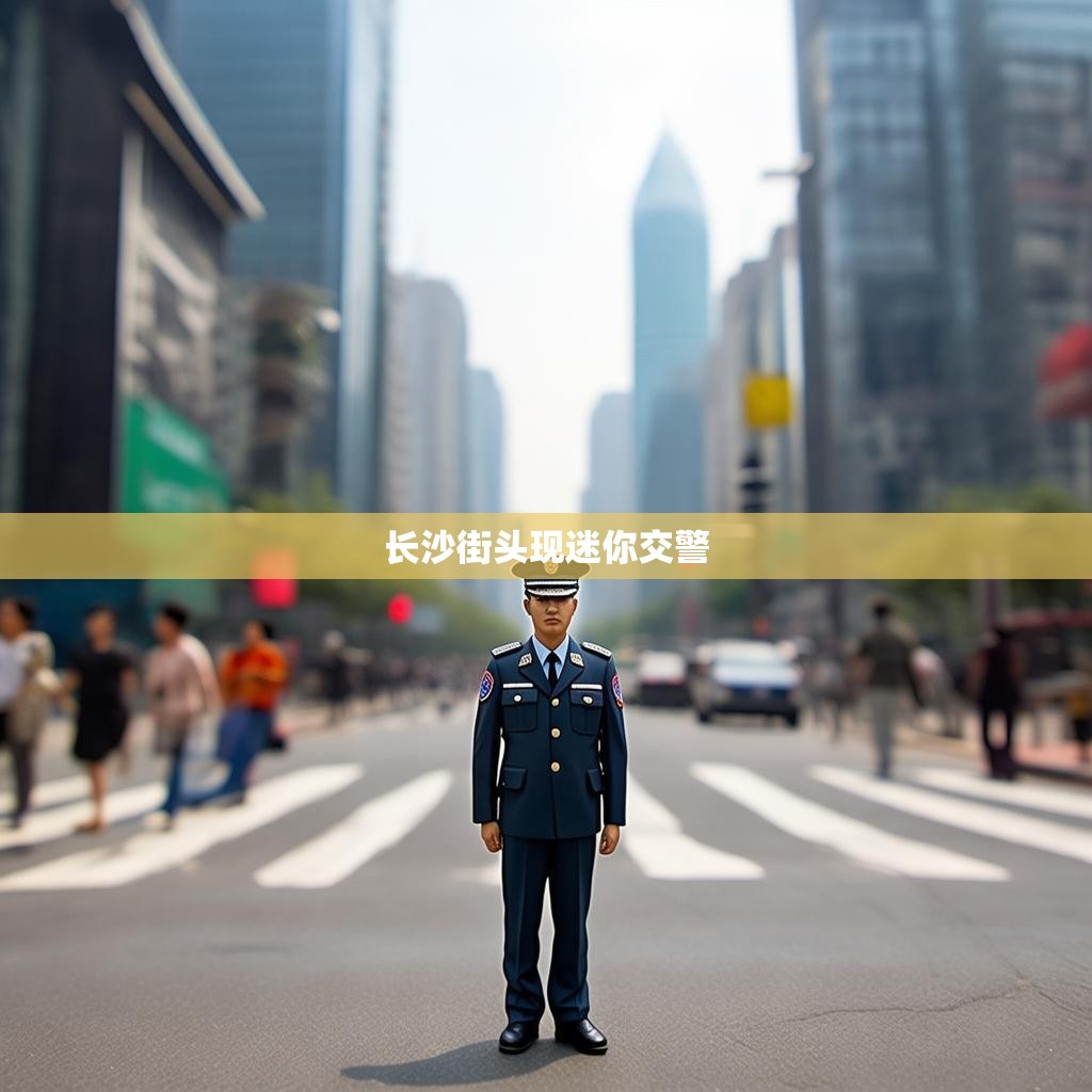 长沙街头现迷你交警