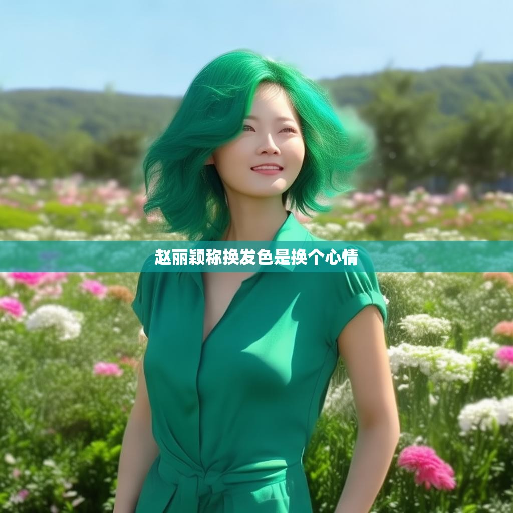 赵丽颖谈发色变换，心情的另一种表达