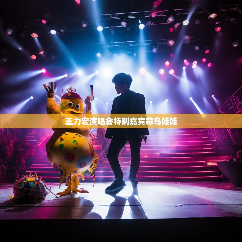 王力宏与蒜鸟娃娃的合作瞬间