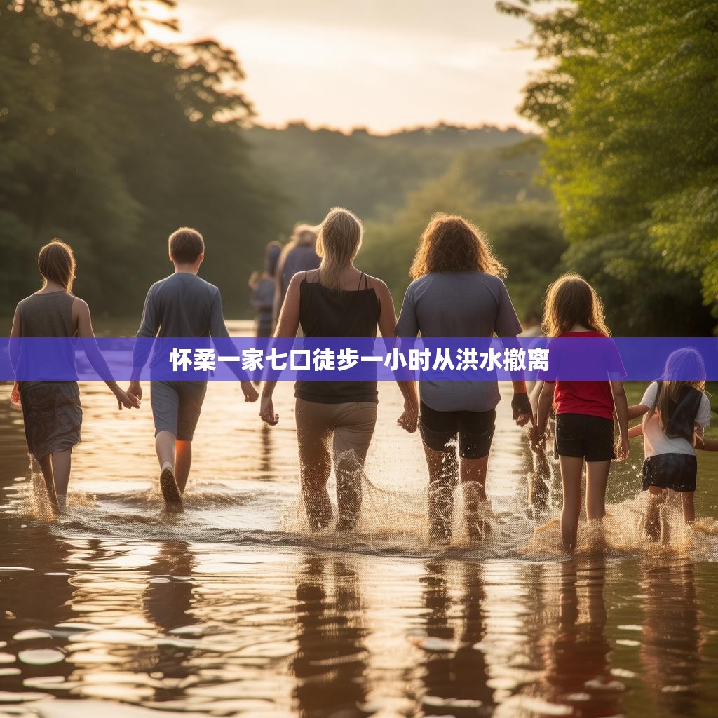 怀柔一家七口徒步一小时从洪水撤离
