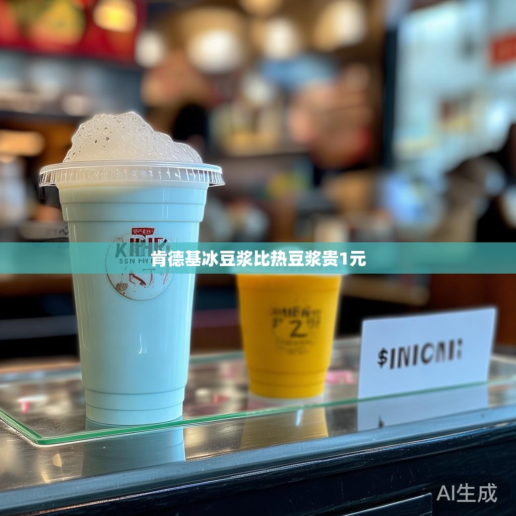 肯德基冰豆浆比热豆浆贵1元