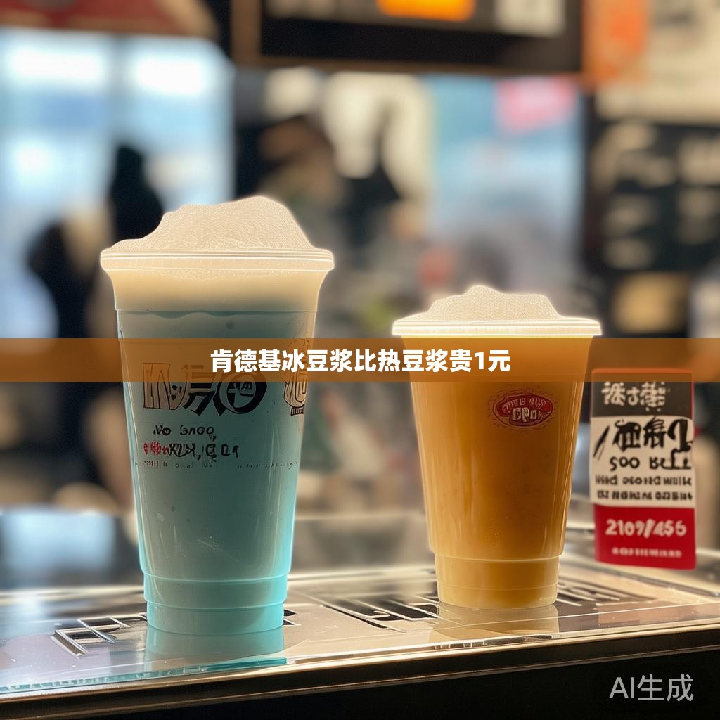 肯德基冰豆浆比热豆浆贵1元